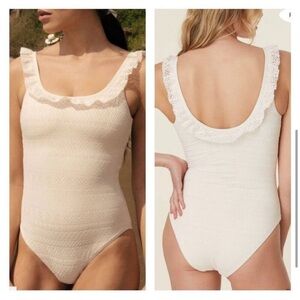 NWT Andie Swim Hydra One Piece Crochet - L